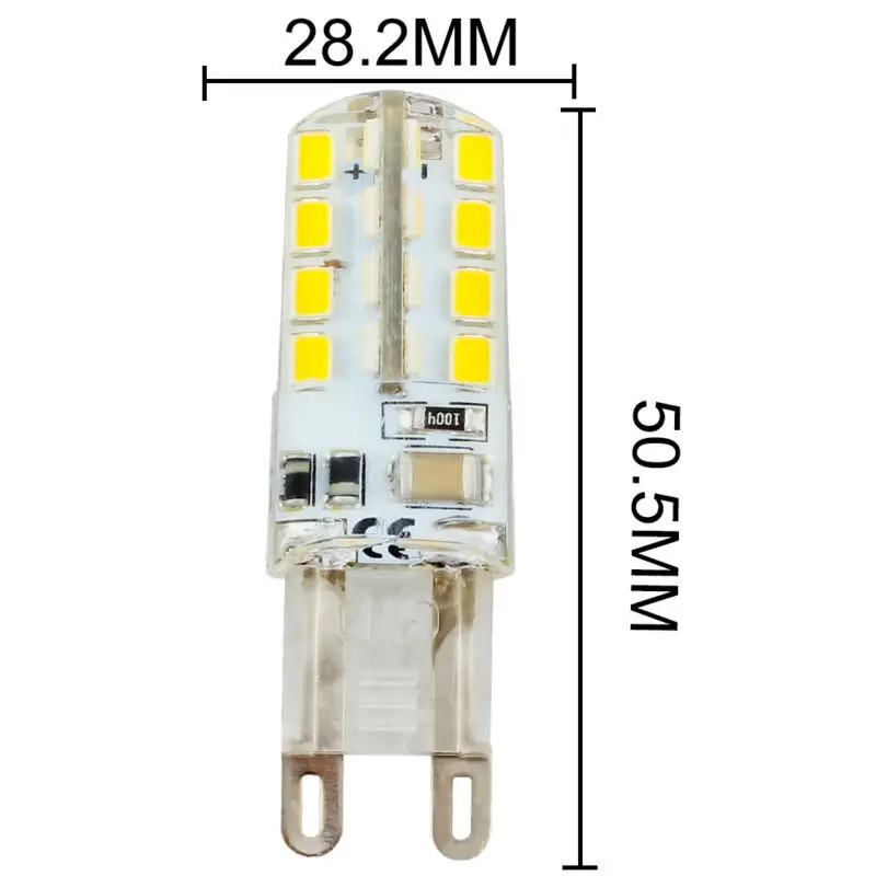 15x шт Мини G9 Светодиодные лампы Светодиодные G9 220 В 5 Вт 9 Вт 32 шт. 64 шт. SMD 2835 силиконовые тела теплый белый свет заменить галогенные лампы