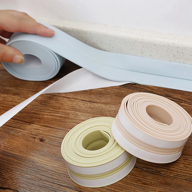 Waterproof Mildewproof Tape PVC Gap Self Sealing Cover for Kitchen