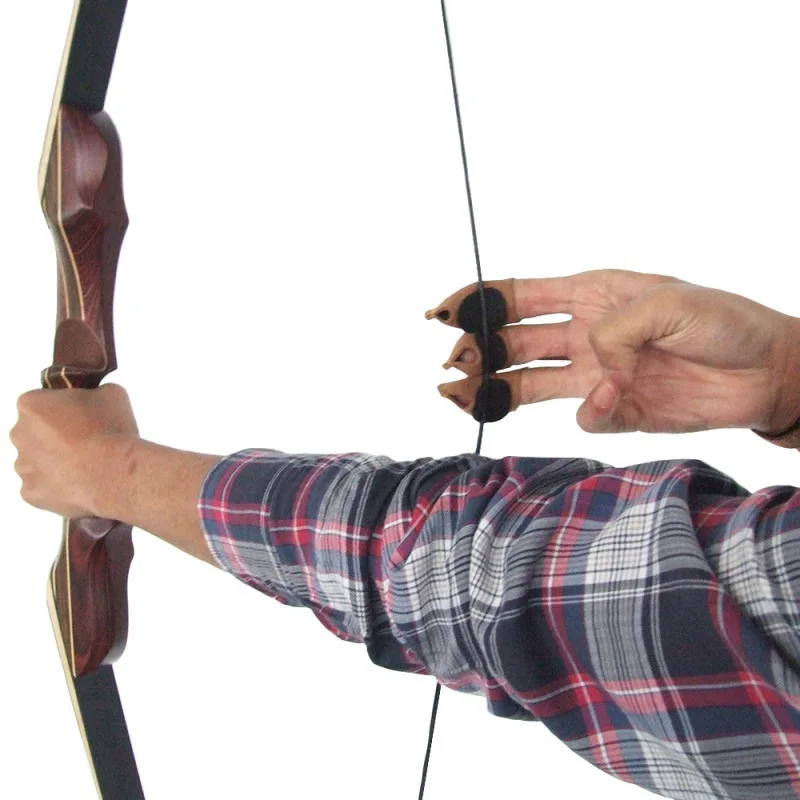 one Archery finger recurve bow traditional bow arrow guard finger three