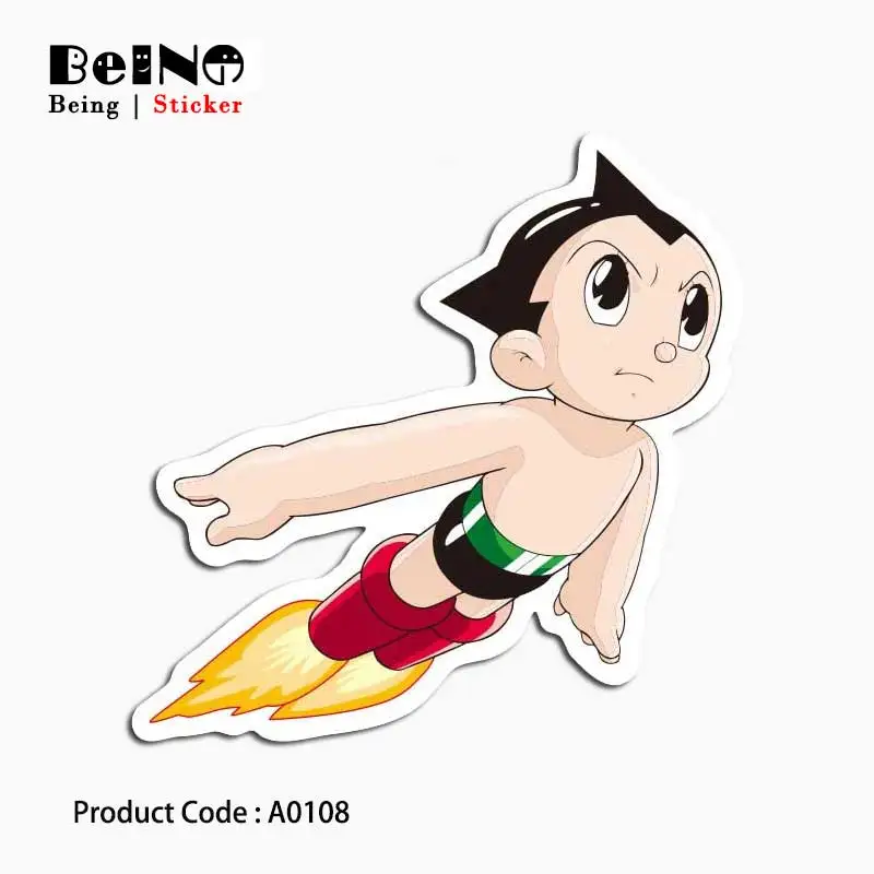 Astro Boy Flying Punch Luggage Car Skateboard Laptop Scooter Vinyl Decal Sticker 