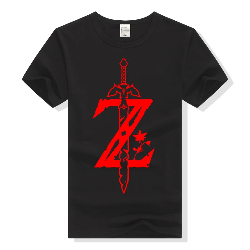 Zelda Logo T Shirt The Ledgend of Zelda Tshirt Men Clothing
