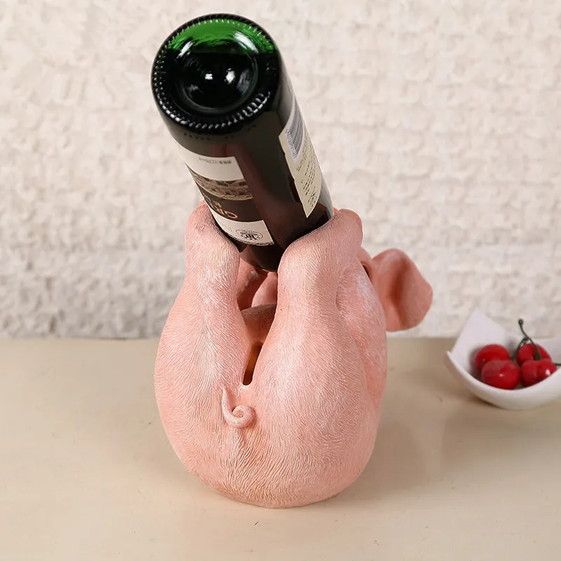 Decoratve Wine Holder Creative Rack Cabinet Decoratve Wine Holder Creative Rack Cabinet Decoration Home Entrance Lovely Pig Bottle In Racks From