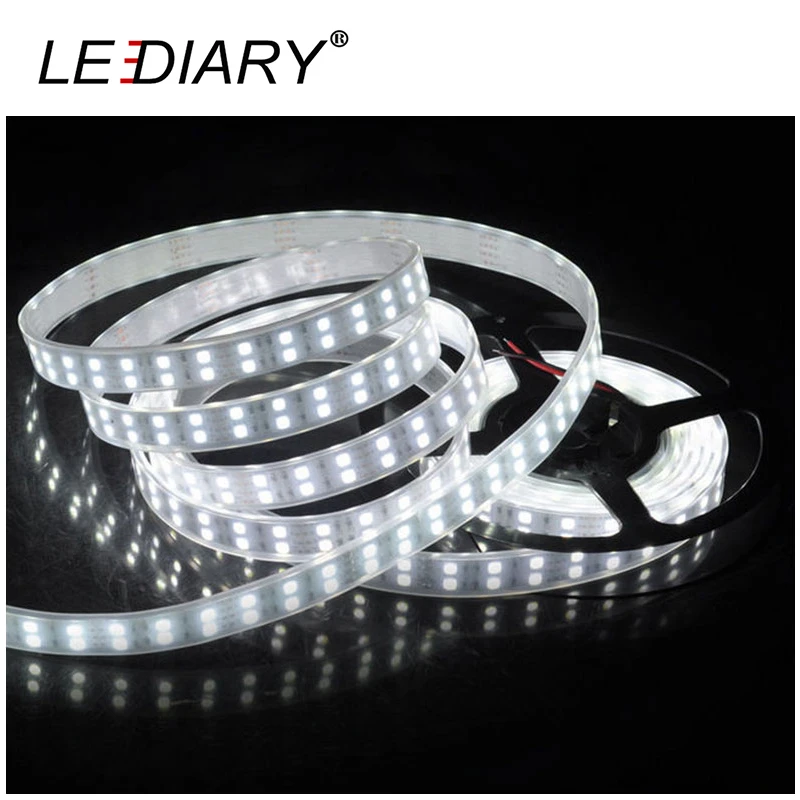 

LEDIARY Double Row Casing Pipe IP67 600 LED Strip Light 5050 5M 12V Waterproof Christmas/Party/Wedding Decoration Light