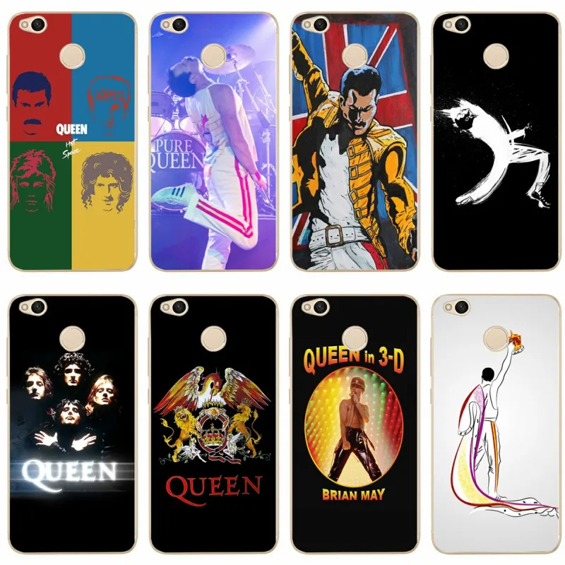 Freddie Mercury Queen band Cover TPU чехол для телефона redmi 4A 4X 5 5a 5Plus note 4 For xiaomi 6 6X 8 note3 miX2S |