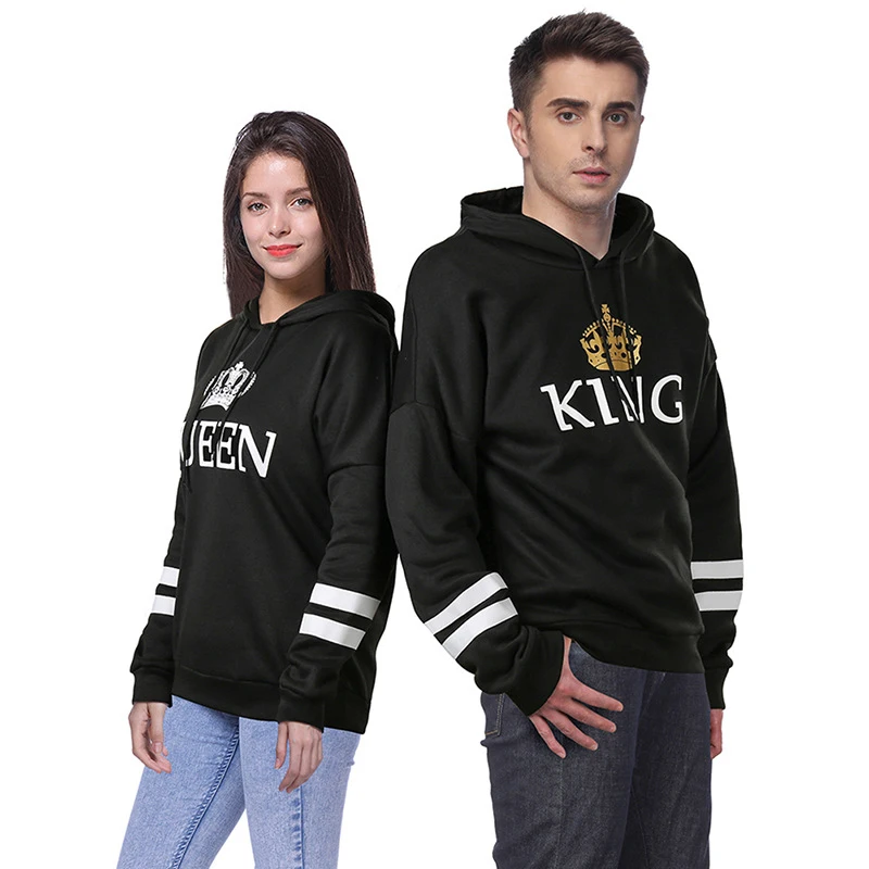 Толстовка с капюшоном и принтом QUEEN KING|Толстовки свитшоты| |
