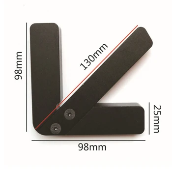 

45/90 Degree Woodworking Gauge Center Scribe Accuracy Right Angle Measuring Tool Carpenter Round Heart Ruler Line Gauge