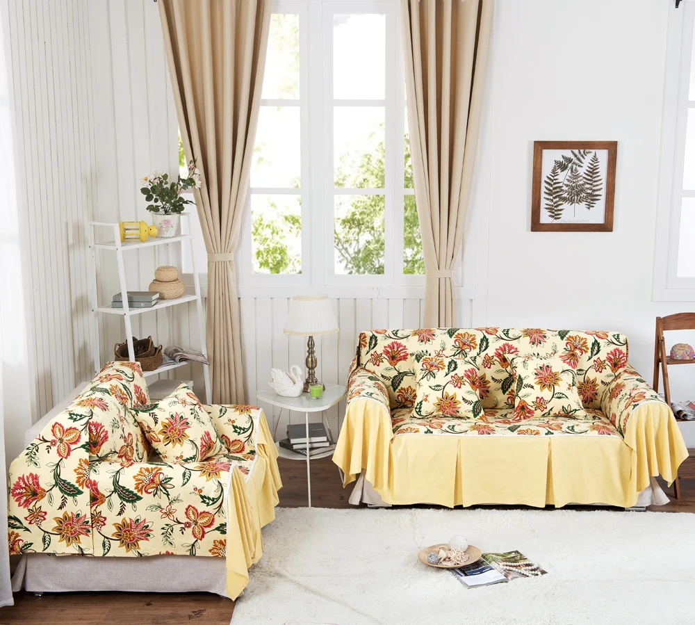 Buy Sofa cover cotton canvas, style sheets, there are all kinds of suitable for