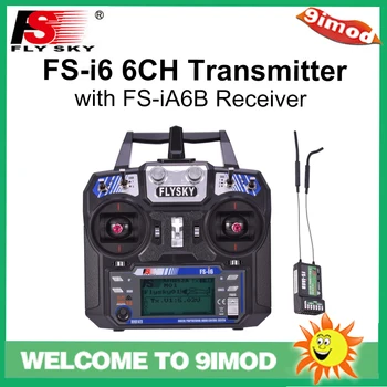 

Flysky FS-i6 FS i6 2.4G 6CH Transmitter Remote Controller With FS-iA6b Receiver For RC Quadcopter Drone