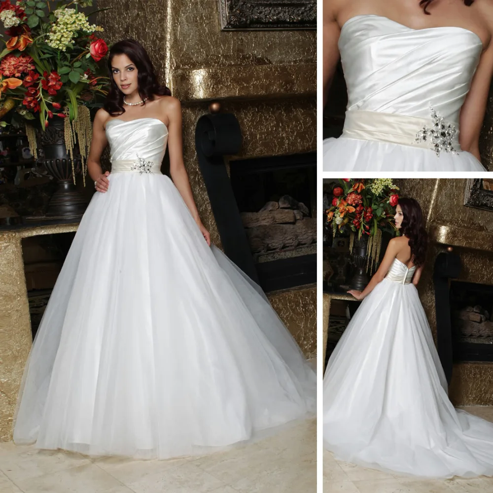 High waisted wedding dress made in China