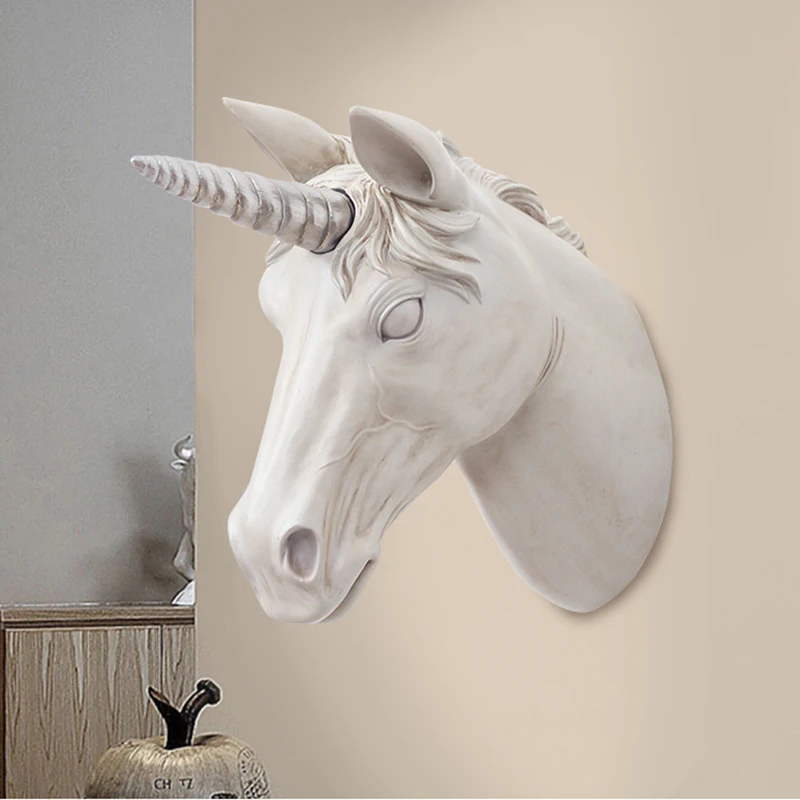 Большая 3d статуя лошади скульптура Декор для дома украшение на стену аксессуары
