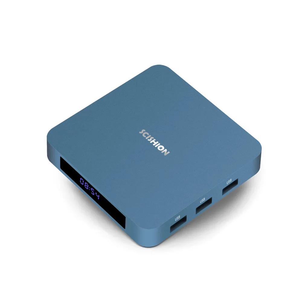 SCISHION AI ONE Android 8 1 Smart tv Box с голосовым управлением Rockchip 3328 2G 16G 2 4G WiFi медиаплеер