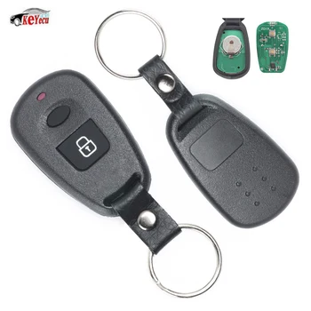 

KEYECU New Replacement Remote Car Key Control Fob 2 Button 433MHz for Hyundai Old Elantra Santa Fe FCC ID: OSLOKA-510T