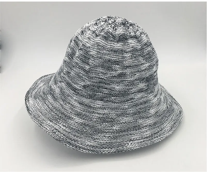bucket hat women bucket hat black white polyester Bucket Hats (16)