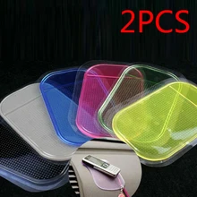 2 шт. стильный липкий гелевый коврик держатель Волшебная приборная панель силиконовый Противоскользящий коврик автомобильные аксессуары для гаджета телефона