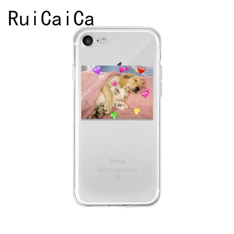 super cute cat dog cartoon pink Heart-shaped YOU&ME series