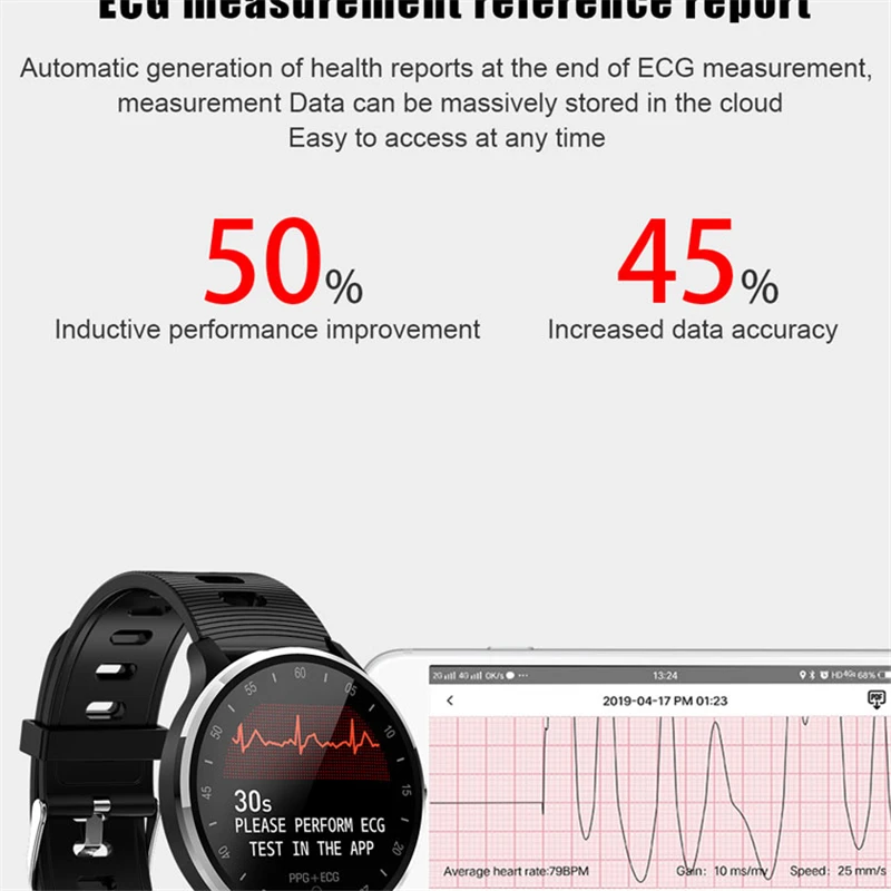 ESEED A9 smart wristband 1.22 inch screen fitness bracelet ECG heart rate health Blood pressure IP67 waterproof for ios android