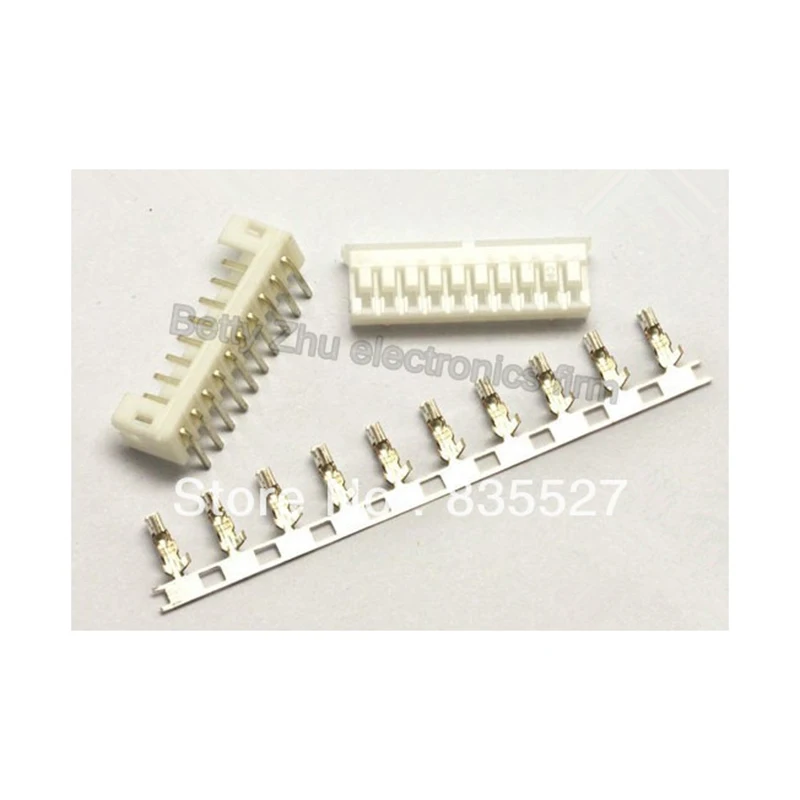 

100pcs/lot PH2.0-10P 10PIN terminal block 2.0MM pitch connector : plug + plastic bending needle socket + terminal