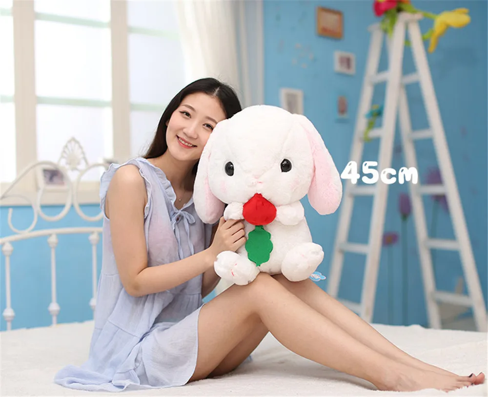 Fancytrader Lovely Plush Soft Cartoon Rabbit Toy Stuffed Giant Animal Bunny Nice Lover Gift 75cm 23