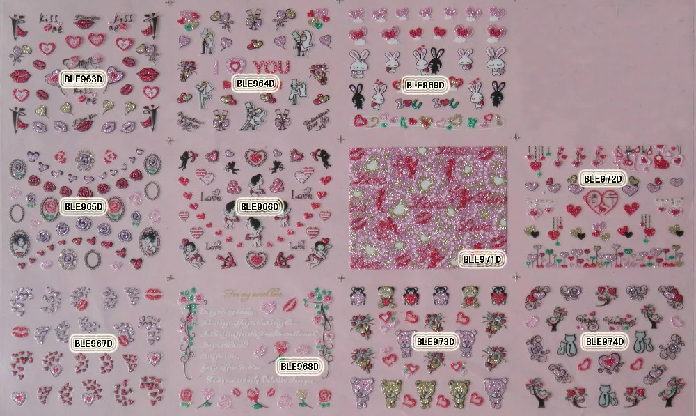 2. Floral Nail Art Stickers - wide 3