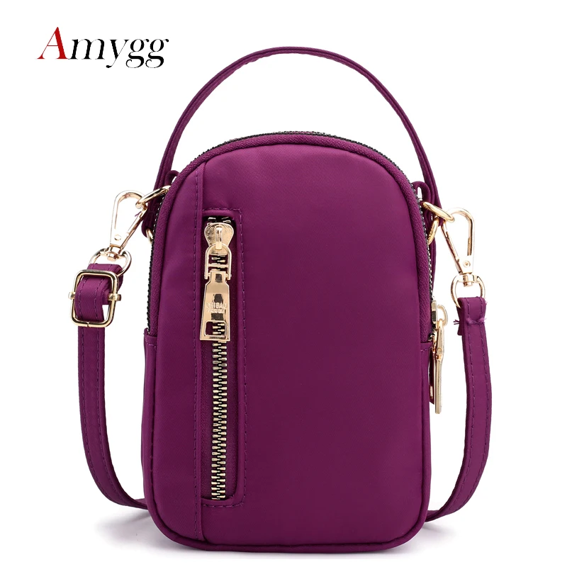

Fashion Nylon Waterproof Women zipper Shoulder Bag Crossbody Bags Messenger Small Phone Coin Bag Card Holder Wallet Lady Purse