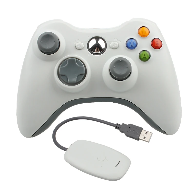 Для ПК xbox 360 беспроводной контроллер геймпад для xbox 360 Controle Беспроводной джойстик для xbox 360 игровой контроллер геймпад джойпад - Цвет: Белый