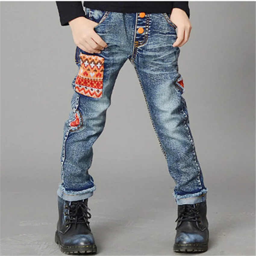 3 10 y boys jeans pants spring autumn trousers kids boy denim pant elastic jeans for boys
