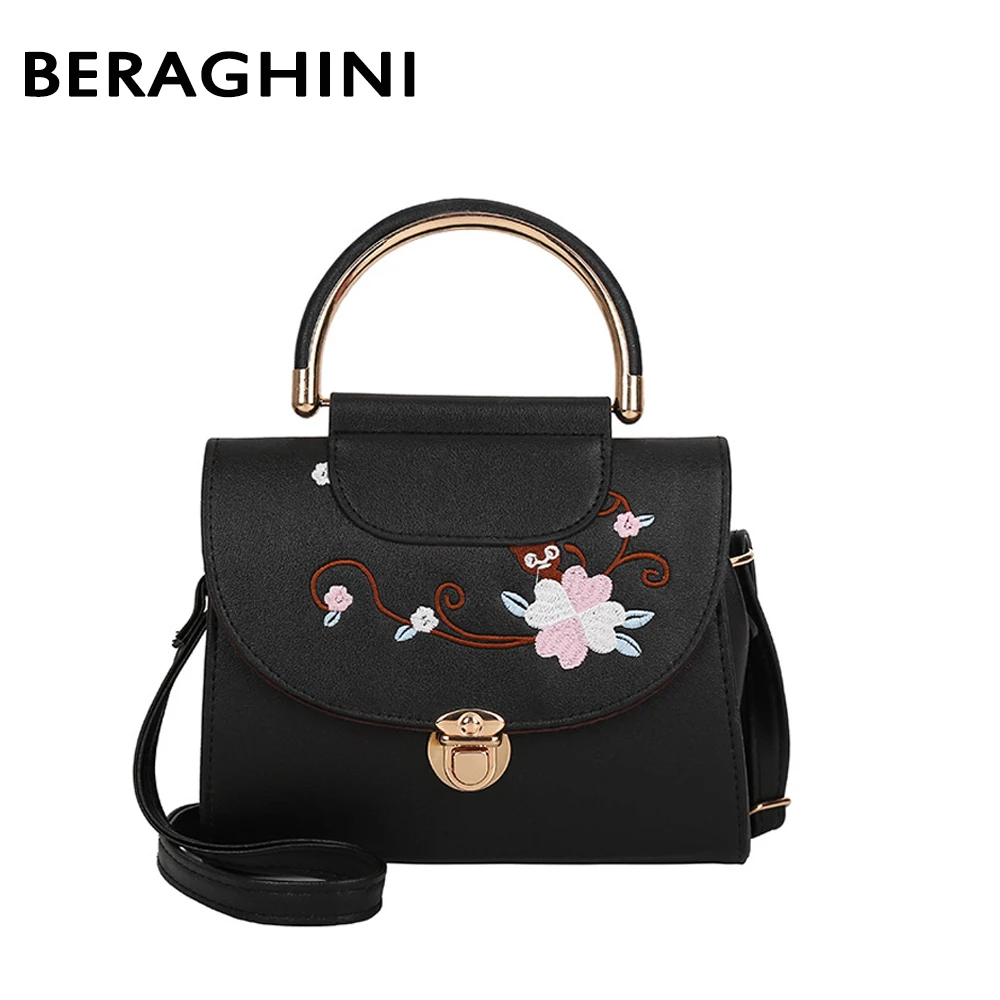 

Fashion Women Leather Messenger Bag Flower Handbag Ladies Small Crossbody Bags Women Famous Brands Designer Shoulder Bags Girls