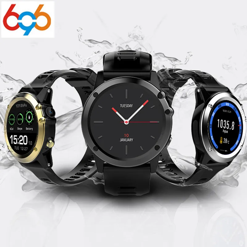 Смарт-часы 696 H1 MTK6572 IP68 водонепроницаемые 1 39 дюйма 400*400 GPS Wi-Fi 3G пульсометр 4 Гб + 512
