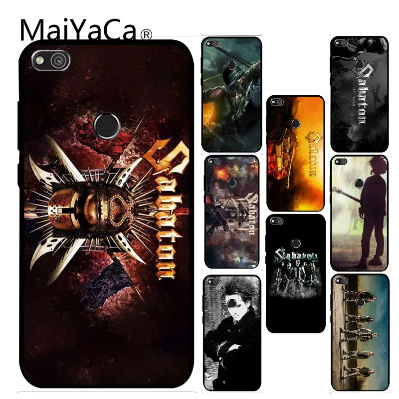 

MaiYaCa The Cure Sabaton Fashion Phone Case Soft TPU Back Cover Cases Coque For Huawei P6 P7 P8 P9 P10 Mobile phone cover