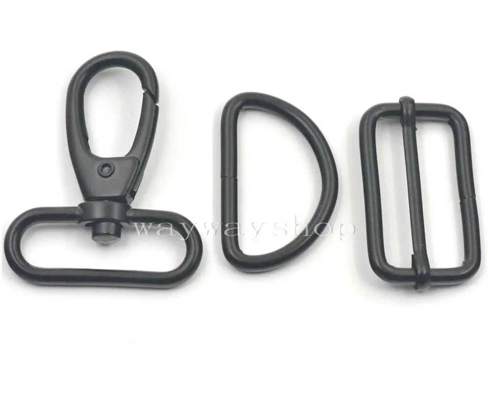 2 Sets Swivel Snap Hook TRIGGER Triglides D Ring Strap Buckles bing