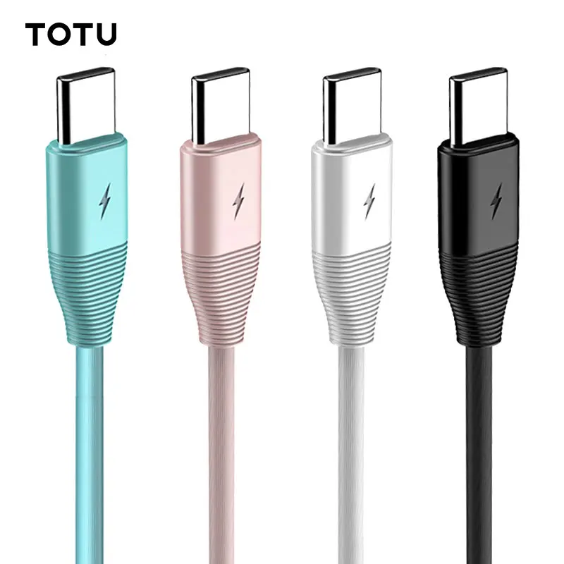 Кабель TOTU USB Type C для Samsung S10 S9 S8 A50 Xiaomi Redmi Note 7 Быстрая зарядка зарядное устройство
