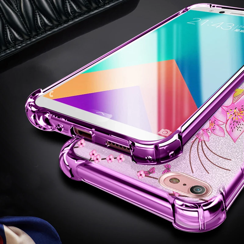 YueTuo с сияющими блестками противоударный coque крышка чехол для apple iphone 7 iphone7