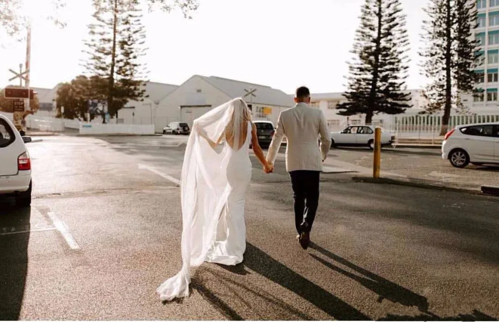 Robe de mariee Boho кружевное свадебное платье русалки элегантное платье с открытой спиной Vestido De Noiva сексуальное пляжное свадебное платье