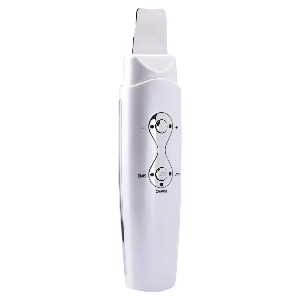 Portable EMS Ultrasonic Ion Skin Scrubber Peeling Blackhead Acne Dead
