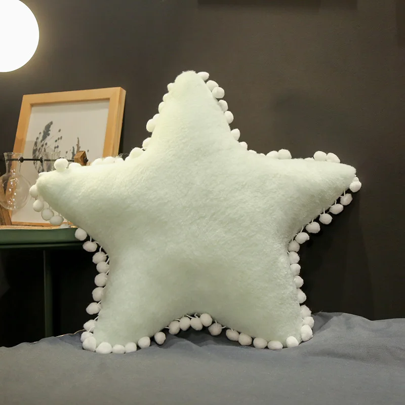 Lucky Boy Sunday Cloud Moon Star Crown Plush Pillow Soft Cushion Kids Pillow Sofa Home Decor Birthday Gift - Цвет: Бургундия