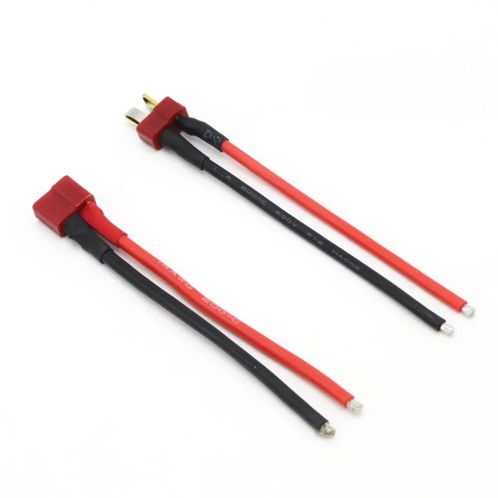 Deans Style T-Plug 1 Male to T-Plug 2 Female Power Cable Silicone Wire RC Part V