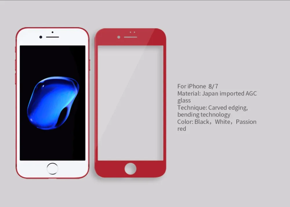 NILLKIN Amazing 3D CP+ MAX полное покрытие нанометр Анти-взрыв 9H Закаленное стекло протектор экрана для Apple iphone 8(4,7 ''
