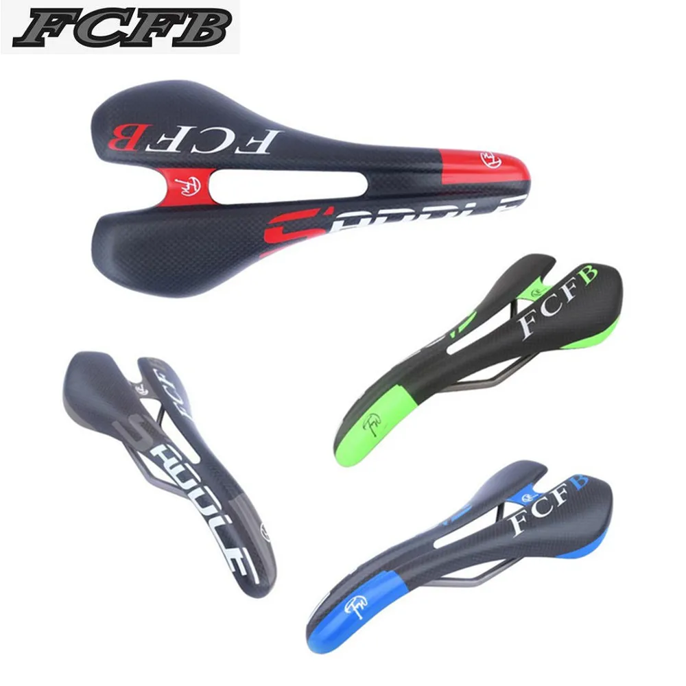 

2017 FCFB road/mountain bike bicycles carbon saddle titanium bow 7*7mm red green gray blue matt color cycling parts