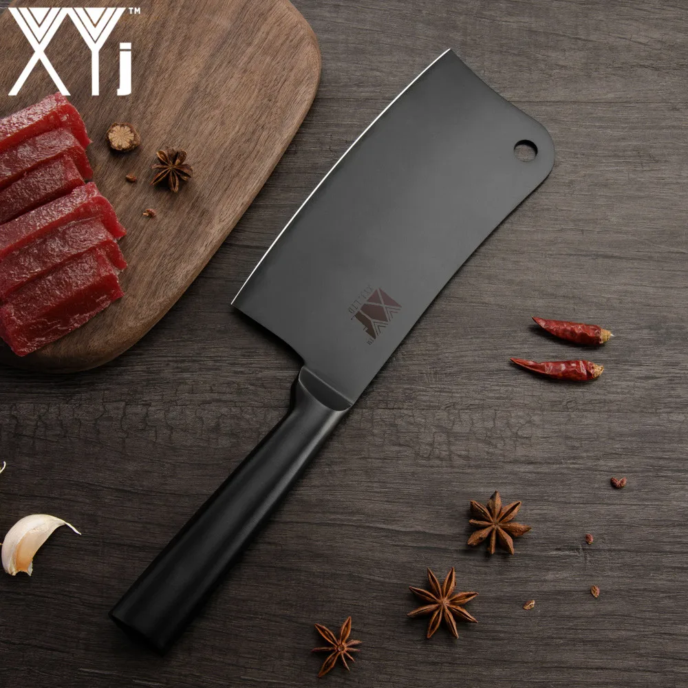 XYj 4 шт. нескользящий набор ножей из нержавеющей стали 7 ''Santoku 6,5'' разделочный 5 ''универсальный нож инструменты для приготовления мяса рыбы