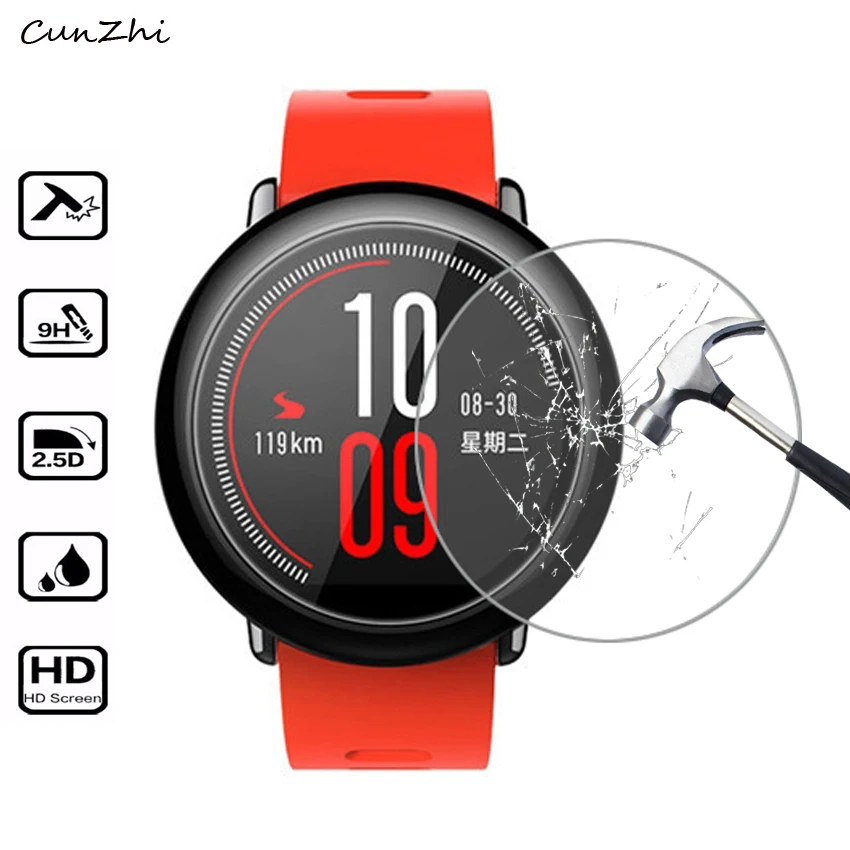 Взрывозащищенное Закаленное стекло 2.5D 9H для Xiaomi Huami Amazfit Pace Sport Защитная пленка