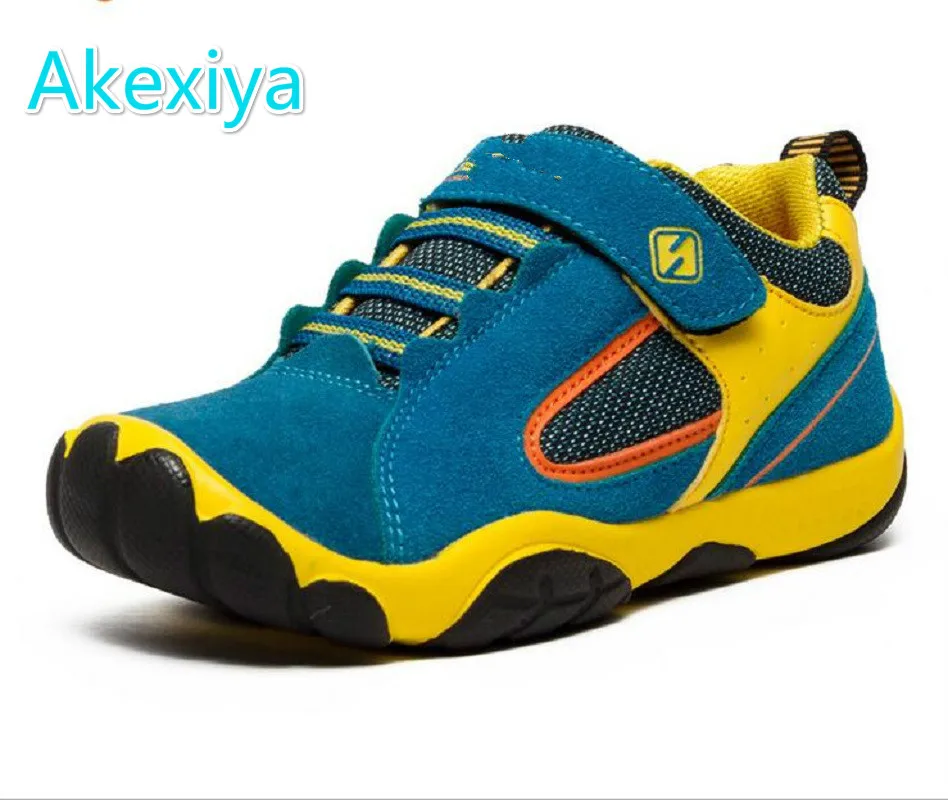 2017 Children shoes Waterproof Boys Genuine Leather Kid's Shoes for