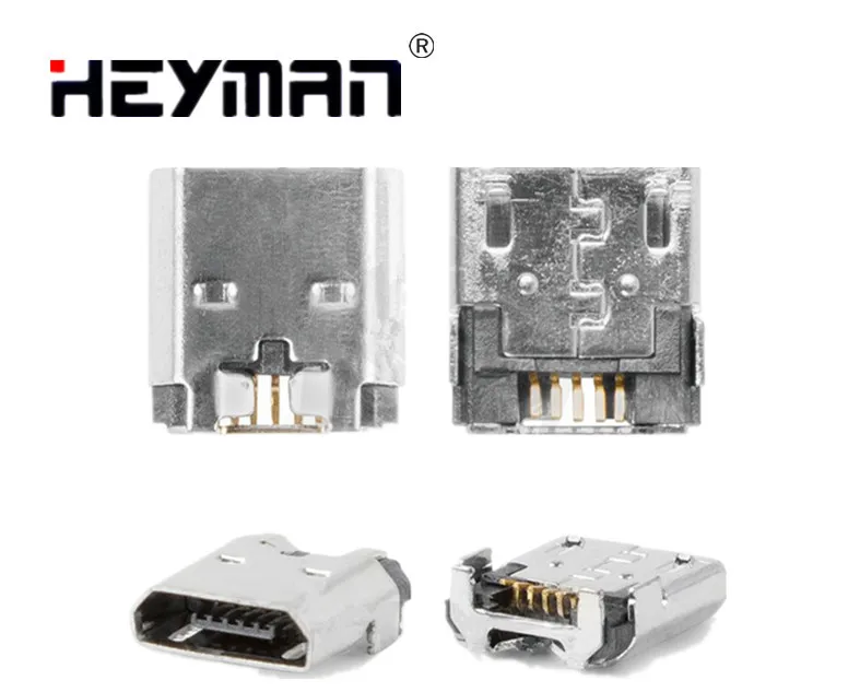 Heyman(5 шт./партия) разъем для зарядки для Nokia microsoft 520 525 620 630 640 730 735 XL Lumia(5 pin, micro USB type-B