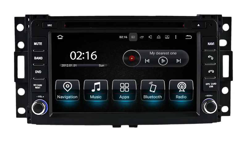 Excellent 7" Android Autoradio Headunit Car Stereo Head Unit Car Multimedia GPS for Hummer H3 2006 2007 2008 2009 2010 3