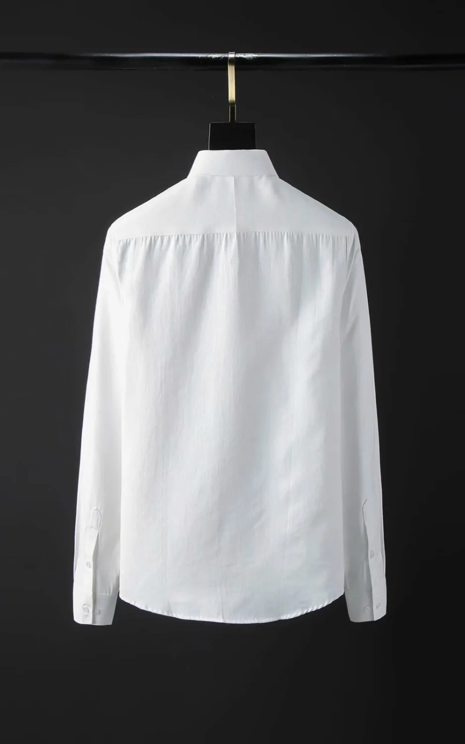 DUYOU Мужская льняная хлопковая рубашка мужская вышитая Корона пчелиное платье рубашка мужская Высококачественная приталенная Повседневная рубашка брендовая одежда DY2134