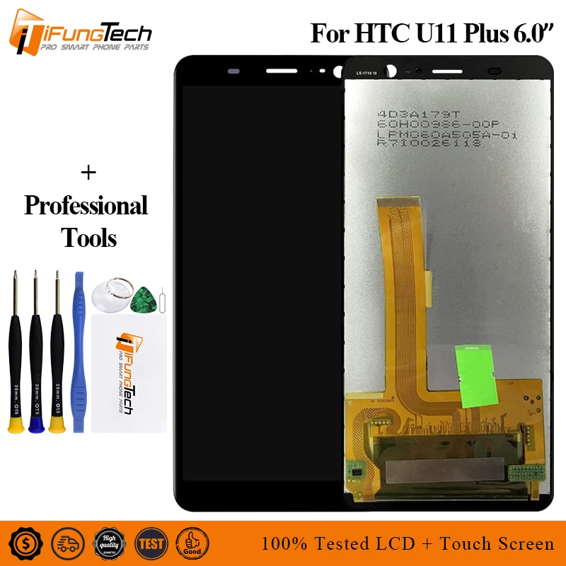 

For 6.0" HTC U11 Plus/U11+/2Q4D200 LCD Screen Display+Touch Panel Digitizer Screen For HTC U11 Plus Assembly Lcd