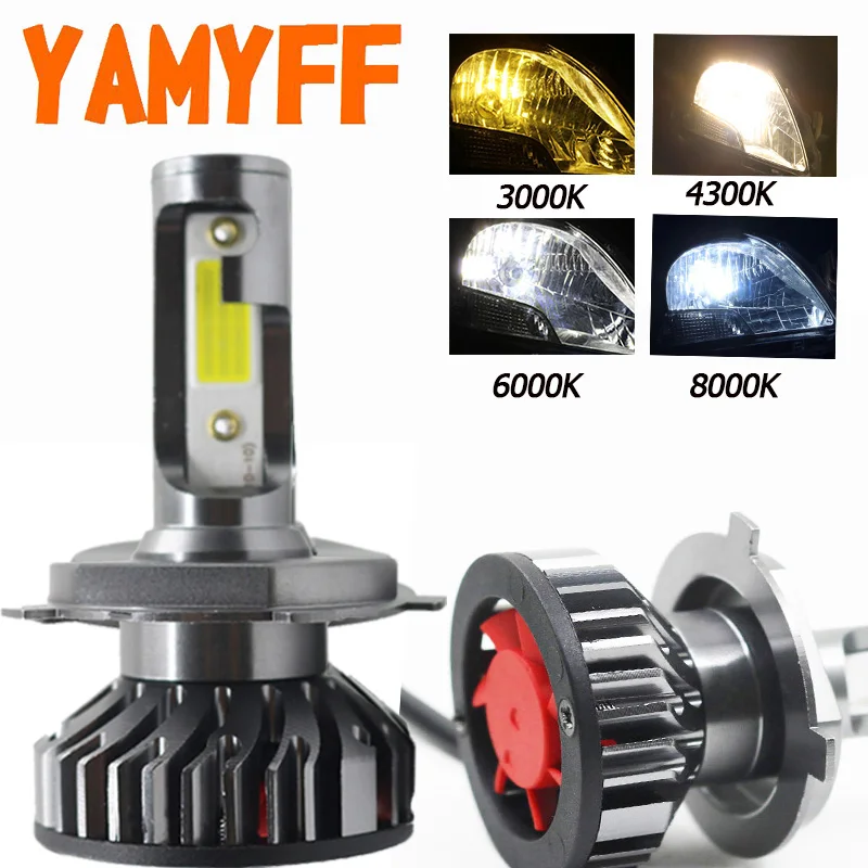 2Pcs Canbus H7 LED H4 LED H11 Car Lights Headlight Bulbs 6500K 4300K 3000K 8000K H3 H1 HB3 9005 9006 880 H27 12V Auto Fog Lamp