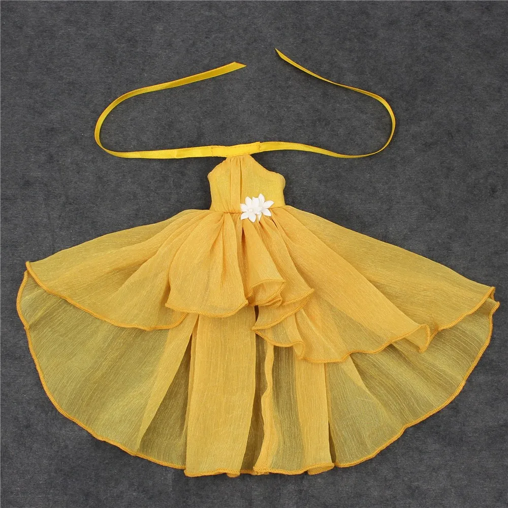 Neo Blythe Doll Chiffon Dress with Flower 17