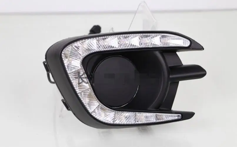 Matt or Gloss style for Mitsubishi Pajero Sport Montero 2013 2014 2015 12v LED CAR DRL Daytime running lights fog lamp | Автомобили и