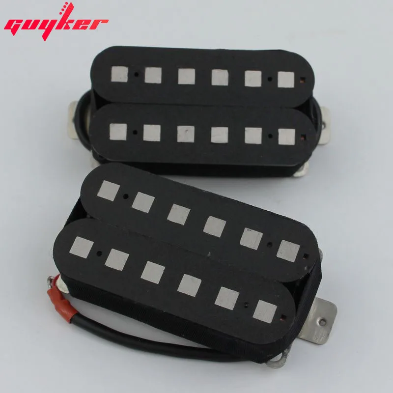 

GUYKER All AlNiCo Square Pole Magnet Electric Guitar Pickups 1 set Humbucker Nick and bridge pickup