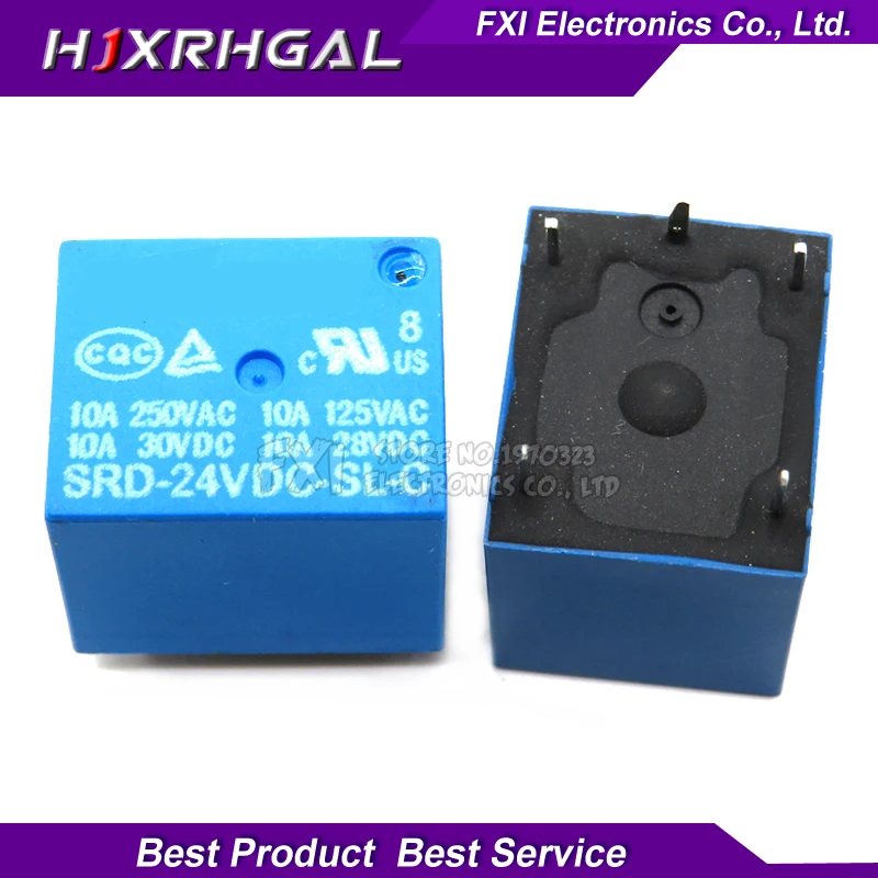 

5PCS/LOT Relay SRD-24VDC-SL-C relays 5PINS 24V DC High Quality